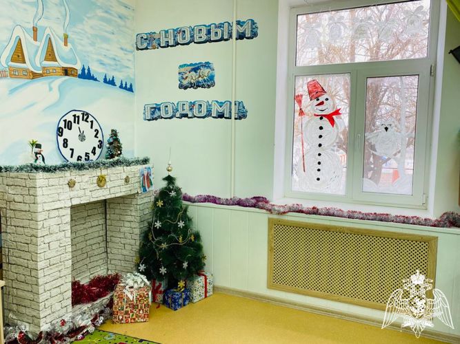 Новогоднее оформление детского сада к Новому году