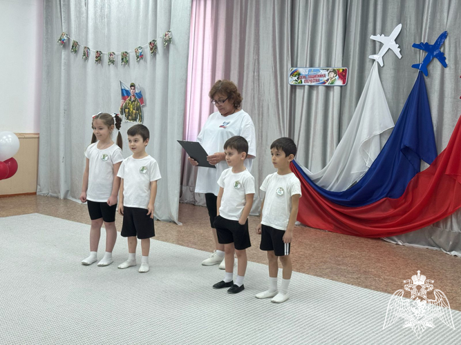 Музыкально-спортивные праздники, повященные Дню защитника Отечества. Мероприятия прошли в филиале № 1.