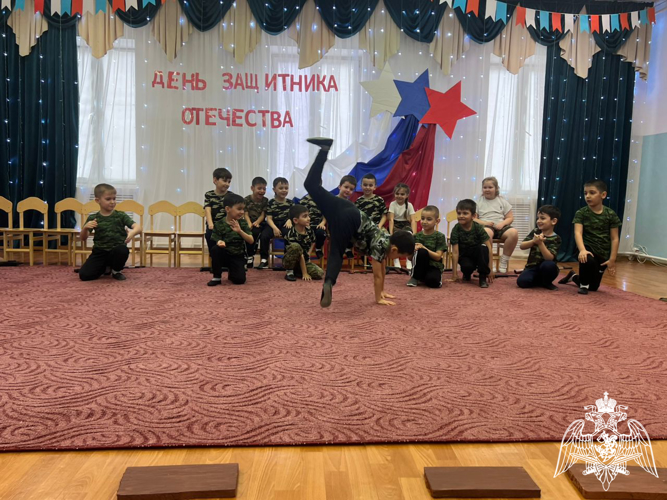 Музыкально-спортивные праздники,повященные Дню защитника Отечества. Мероприятия прошли в филиале № 4. 