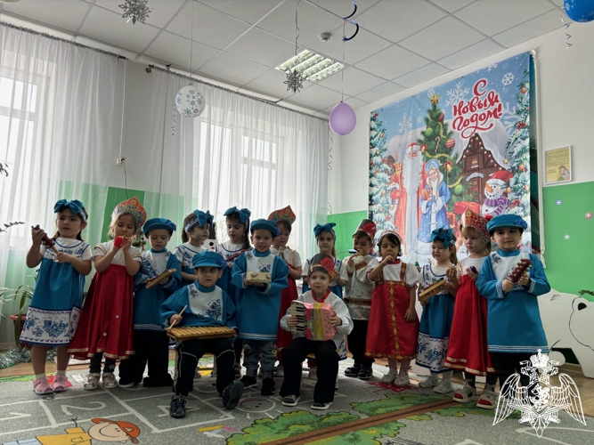 Колядки в детском саду "Звездочка"