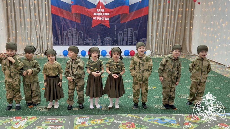 Праздничное мероприятие в честь Дня защитника Отечества прошло в филиале № 2 детского сада "Звездочка" ст. Шелковская