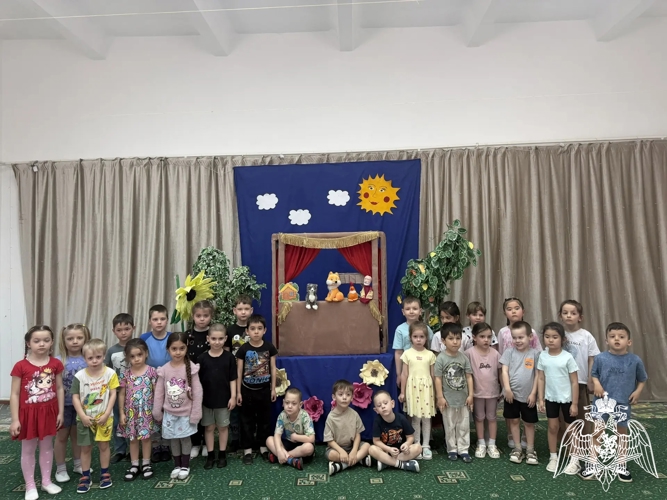 Поставка сказки "Кот, Лиса и Петух" в рамках недели театра в филиале № 2 детского сада "Звездочка" ст. Шелковская
