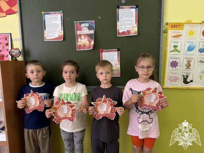 День памяти и скорби в филиале № 3 детского сада "Звездочка" г. Гудермес